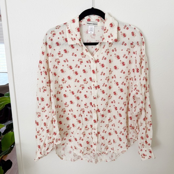 Dippin Daisy's Olivia Top and Pajama Pant Set Sz M - Picture 4 of 9